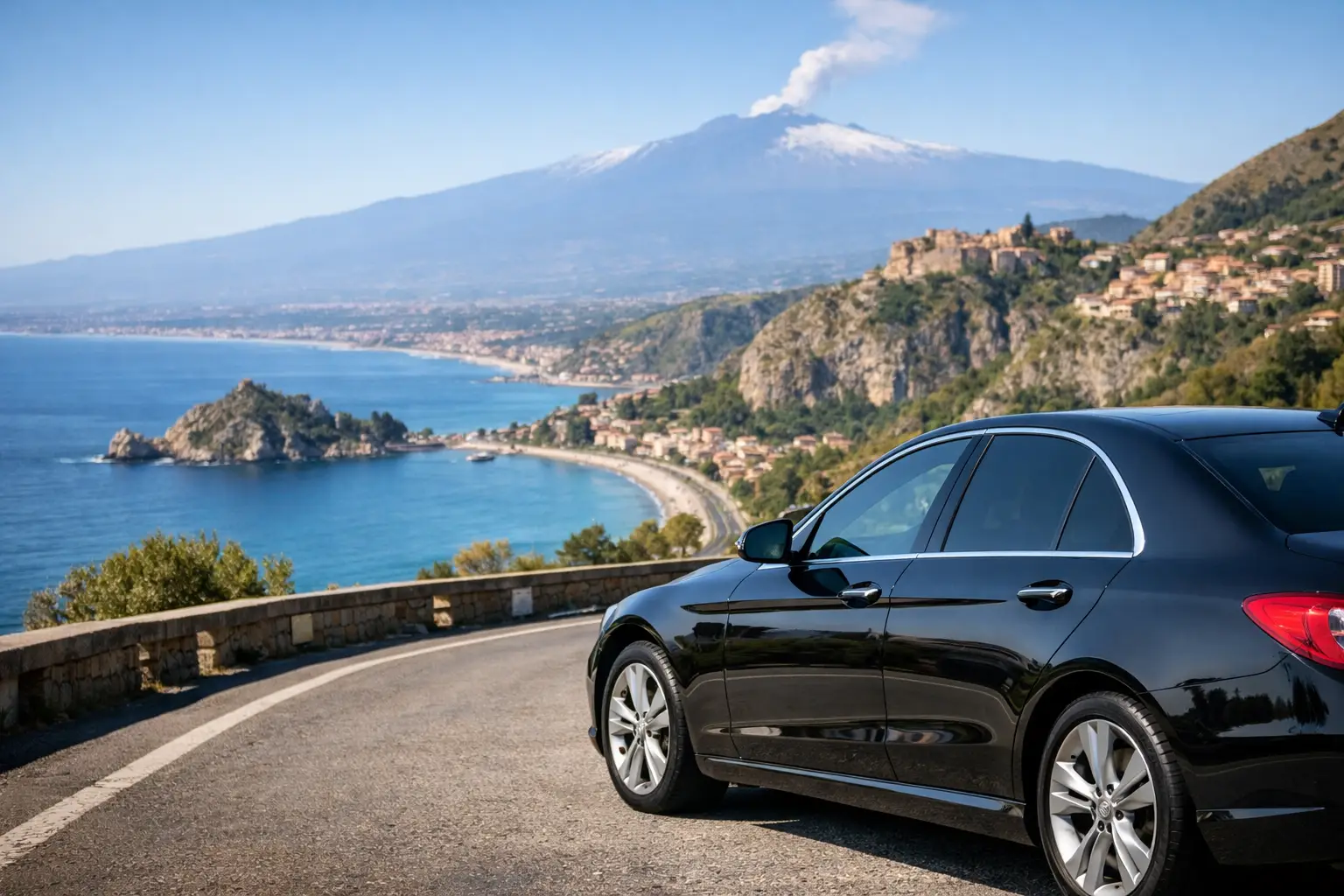 Palermo to Taormina Private Car Service