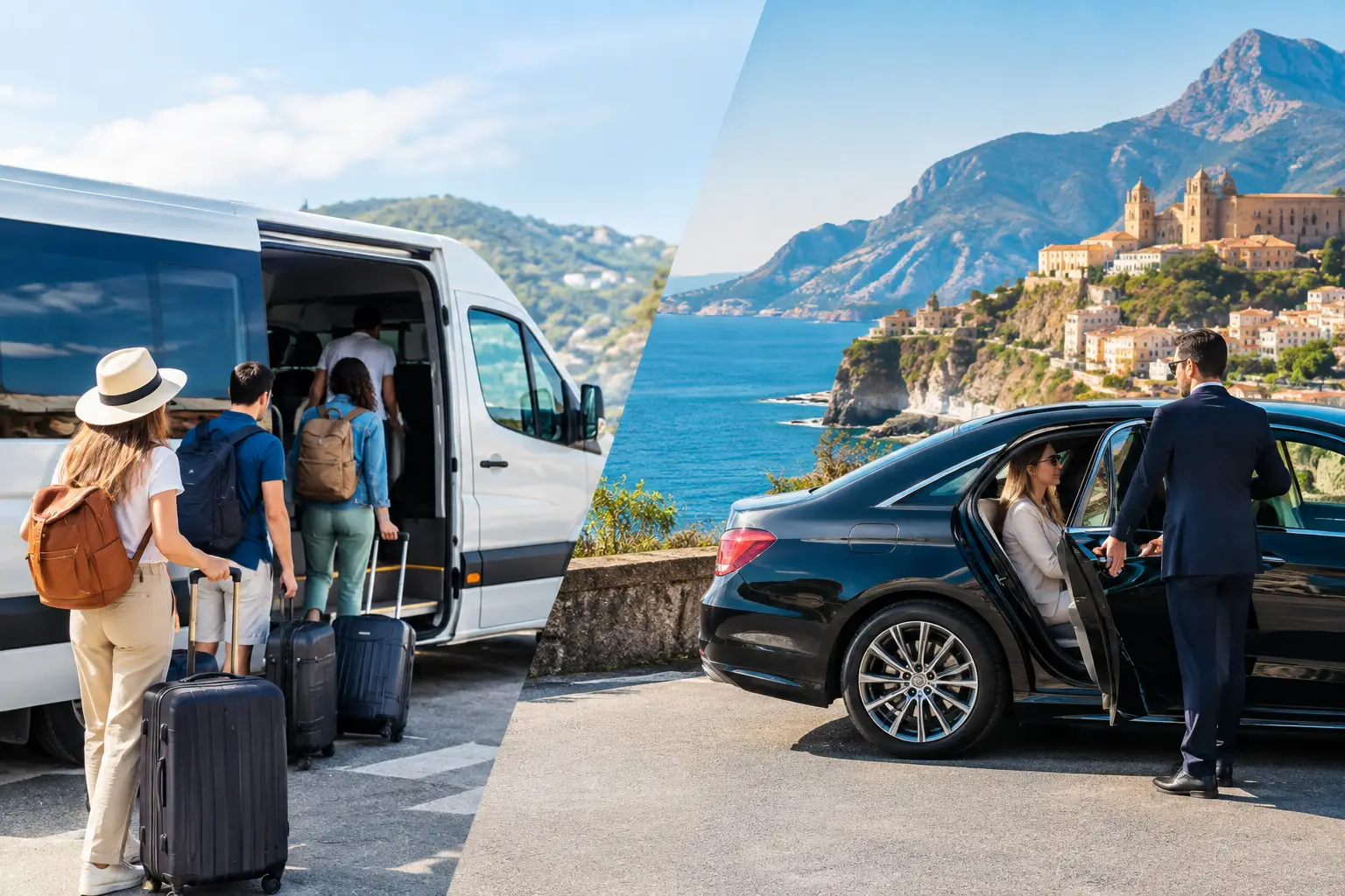 Shared Shuttle Versus Private Car in Sicily